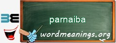 WordMeaning blackboard for parnaiba